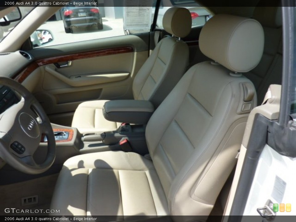 Beige Interior Photo for the 2006 Audi A4 3.0 quattro Cabriolet #50862265