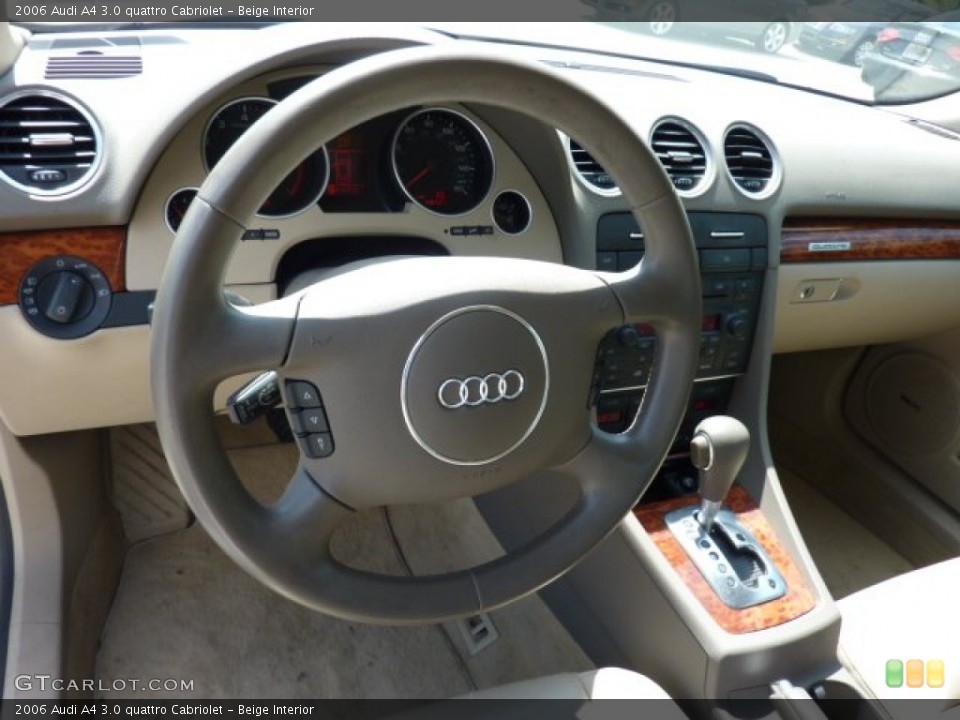 Beige Interior Dashboard for the 2006 Audi A4 3.0 quattro Cabriolet #50862283