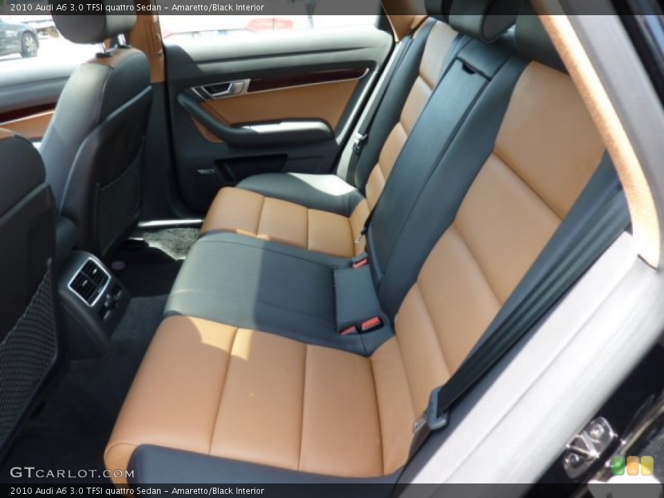 Amaretto/Black Interior Photo for the 2010 Audi A6 3.0 TFSI quattro Sedan #50862500