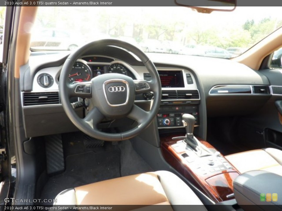 Amaretto/Black Interior Dashboard for the 2010 Audi A6 3.0 TFSI quattro Sedan #50862514