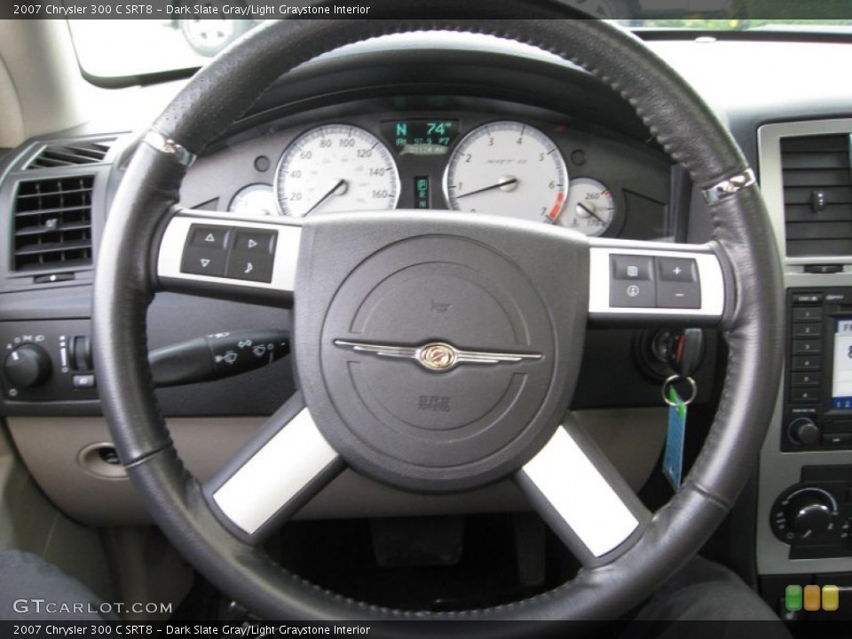 Dark Slate Gray/Light Graystone Interior Steering Wheel for the 2007 Chrysler 300 C SRT8 #50863336