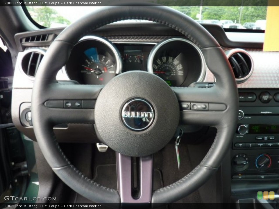 Dark Charcoal Interior Steering Wheel for the 2008 Ford Mustang Bullitt Coupe #50866936