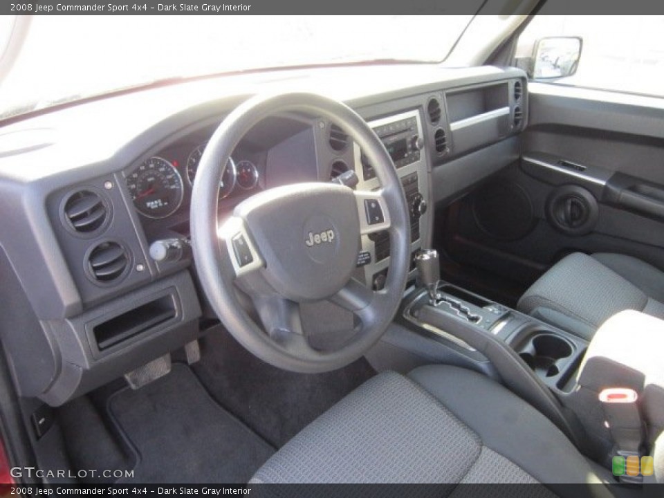 Dark Slate Gray Interior Prime Interior for the 2008 Jeep Commander Sport 4x4 #50869493