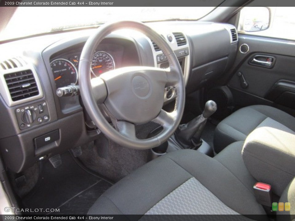 Ebony Interior Prime Interior for the 2009 Chevrolet Colorado Extended Cab 4x4 #50869643