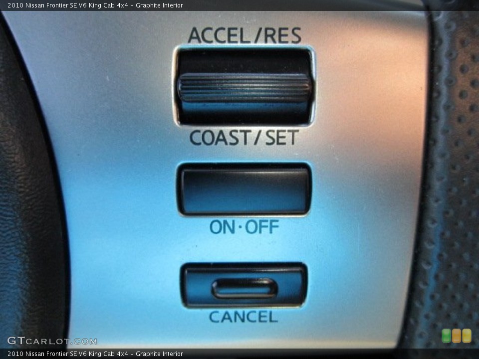 Graphite Interior Controls for the 2010 Nissan Frontier SE V6 King Cab 4x4 #50869775