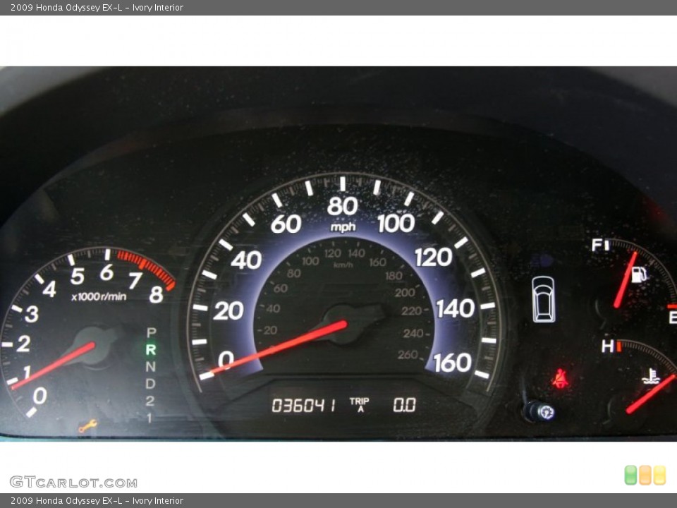 Ivory Interior Gauges for the 2009 Honda Odyssey EX-L #50873881