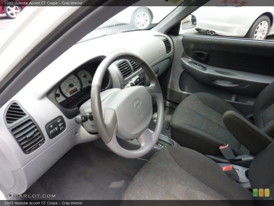 Gray Interior Photo for the 2003 Hyundai Accent GT Coupe #50874688