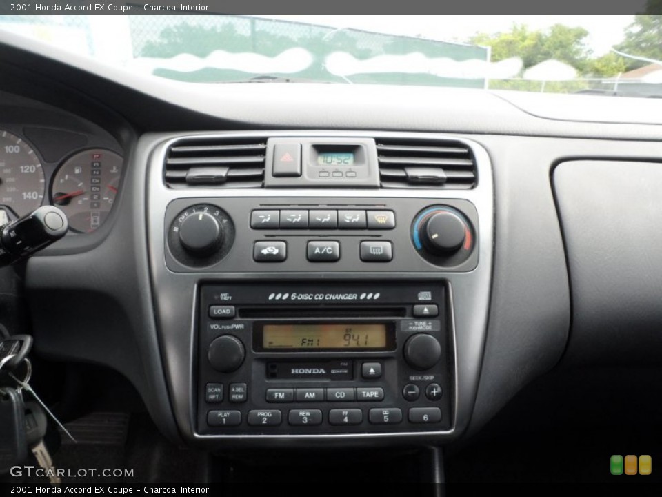 Charcoal Interior Controls for the 2001 Honda Accord EX Coupe #50875012