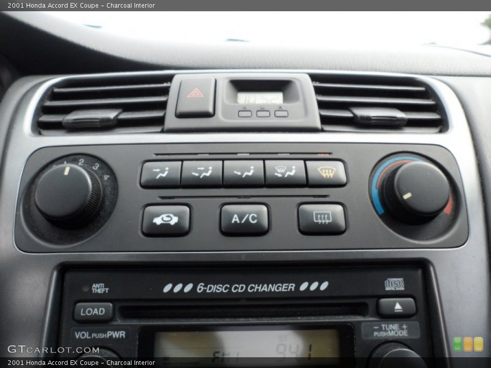Charcoal Interior Controls for the 2001 Honda Accord EX Coupe #50875024