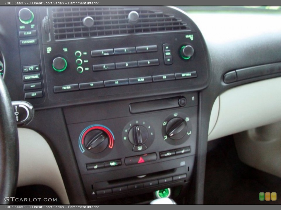 Parchment Interior Controls for the 2005 Saab 9-3 Linear Sport Sedan #50877652