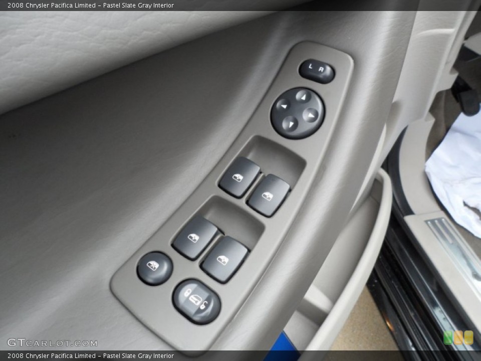 Pastel Slate Gray Interior Controls for the 2008 Chrysler Pacifica Limited #50878528