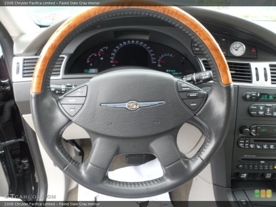 Pastel Slate Gray Interior Steering Wheel for the 2008 Chrysler Pacifica Limited #50878705