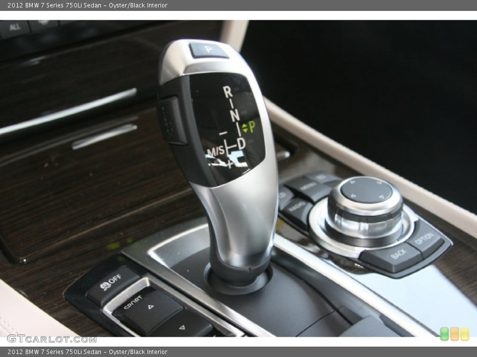 Oyster/Black Interior Transmission for the 2012 BMW 7 Series 750Li Sedan #50878780