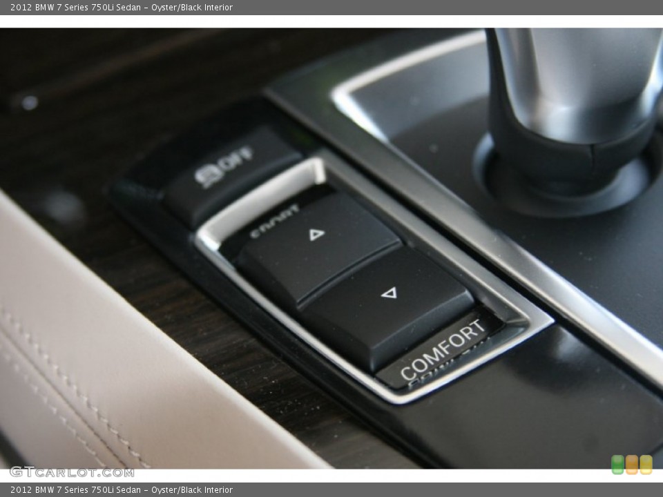 Oyster/Black Interior Controls for the 2012 BMW 7 Series 750Li Sedan #50878810