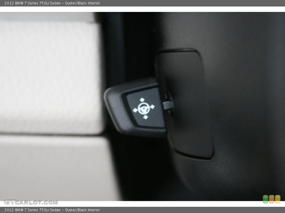 Oyster/Black Interior Controls for the 2012 BMW 7 Series 750Li Sedan #50878942
