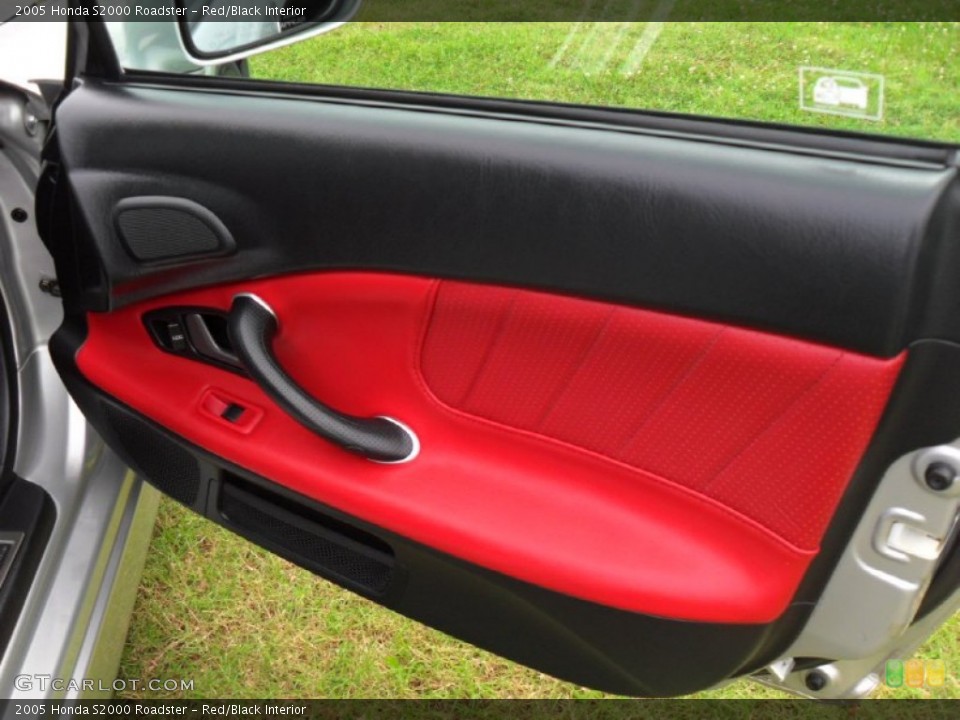 Red/Black Interior Door Panel for the 2005 Honda S2000 Roadster #50879695
