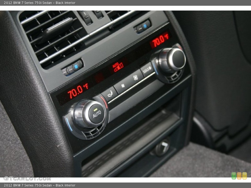 Black Interior Controls for the 2012 BMW 7 Series 750i Sedan #50879737