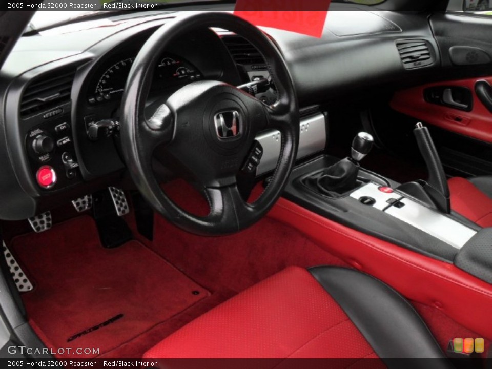 Red/Black 2005 Honda S2000 Interiors