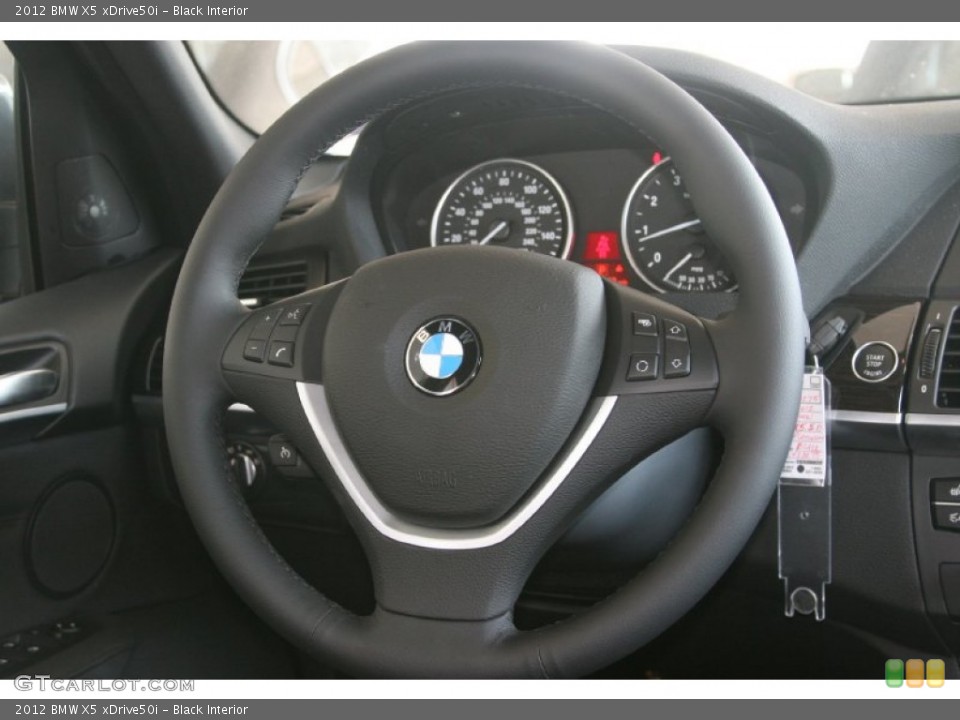 Black Interior Steering Wheel for the 2012 BMW X5 xDrive50i #50880133