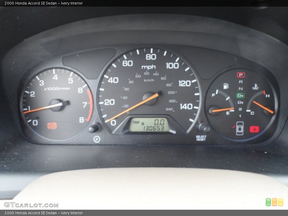 Ivory Interior Gauges for the 2000 Honda Accord SE Sedan #50880220