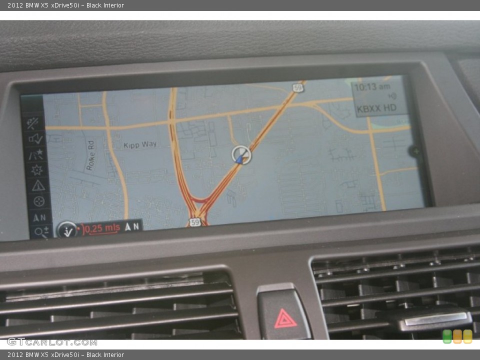 Black Interior Navigation for the 2012 BMW X5 xDrive50i #50880271