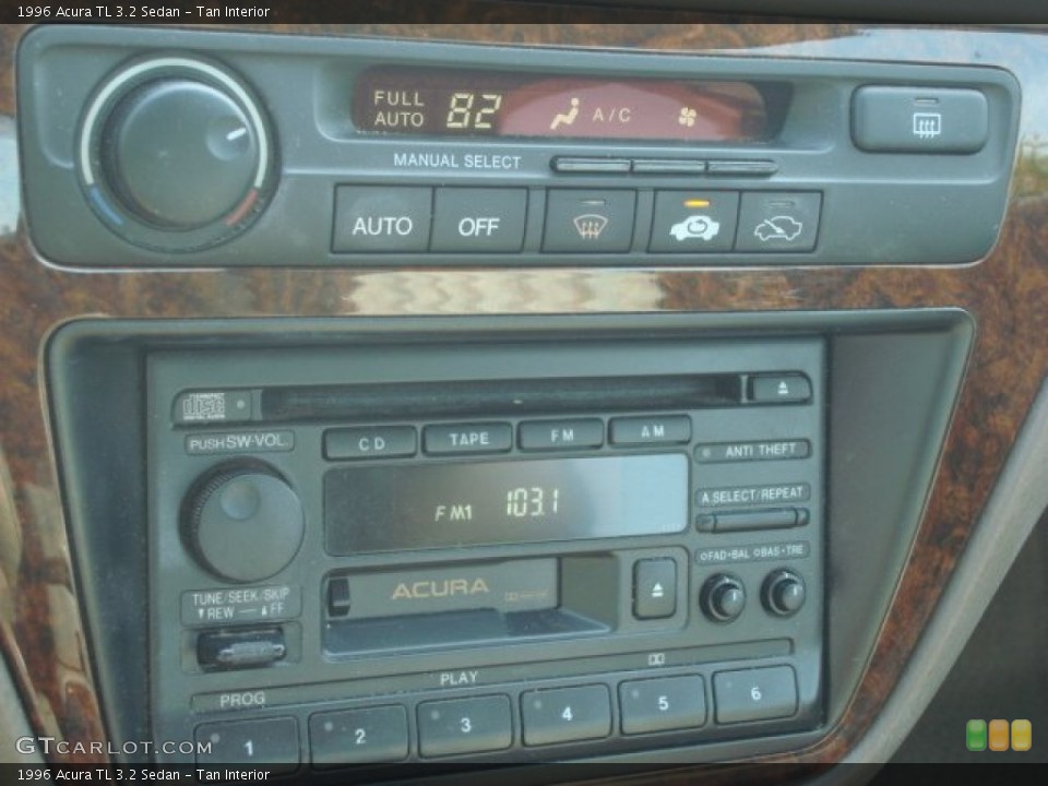 Tan Interior Controls for the 1996 Acura TL 3.2 Sedan #50880514