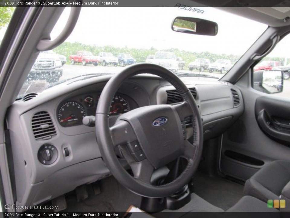 Medium Dark Flint Interior Dashboard for the 2009 Ford Ranger XL SuperCab 4x4 #50881990