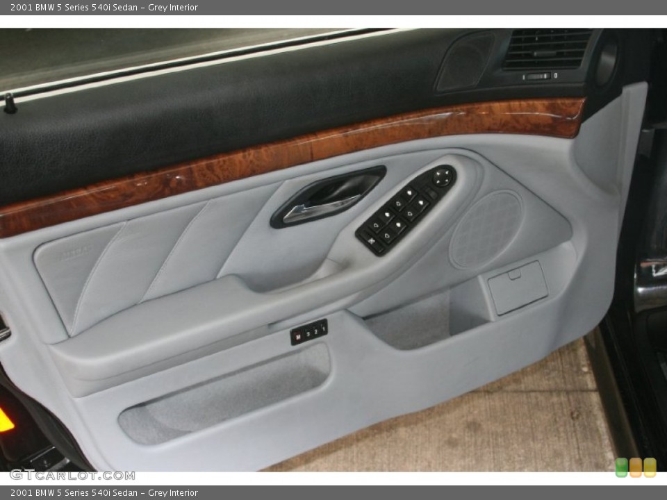 Grey Interior Door Panel for the 2001 BMW 5 Series 540i Sedan #50882542