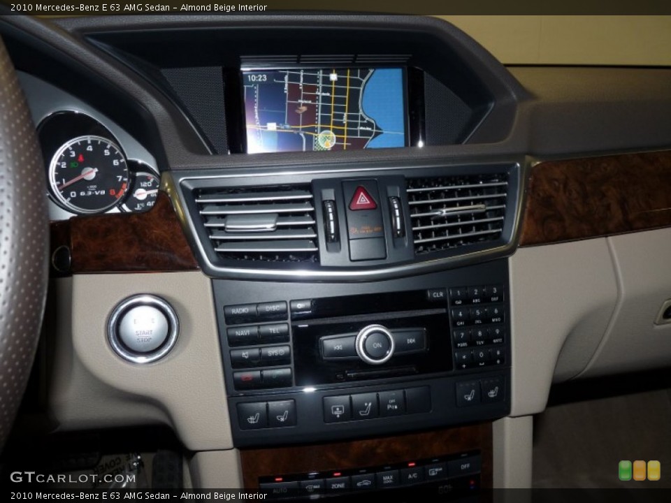 Almond Beige Interior Controls for the 2010 Mercedes-Benz E 63 AMG Sedan #50883424