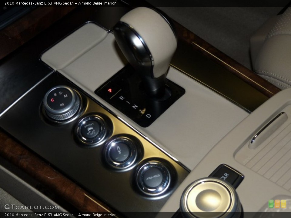 Almond Beige Interior Transmission for the 2010 Mercedes-Benz E 63 AMG Sedan #50883454