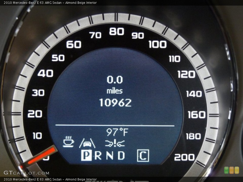 Almond Beige Interior Gauges for the 2010 Mercedes-Benz E 63 AMG Sedan #50883562