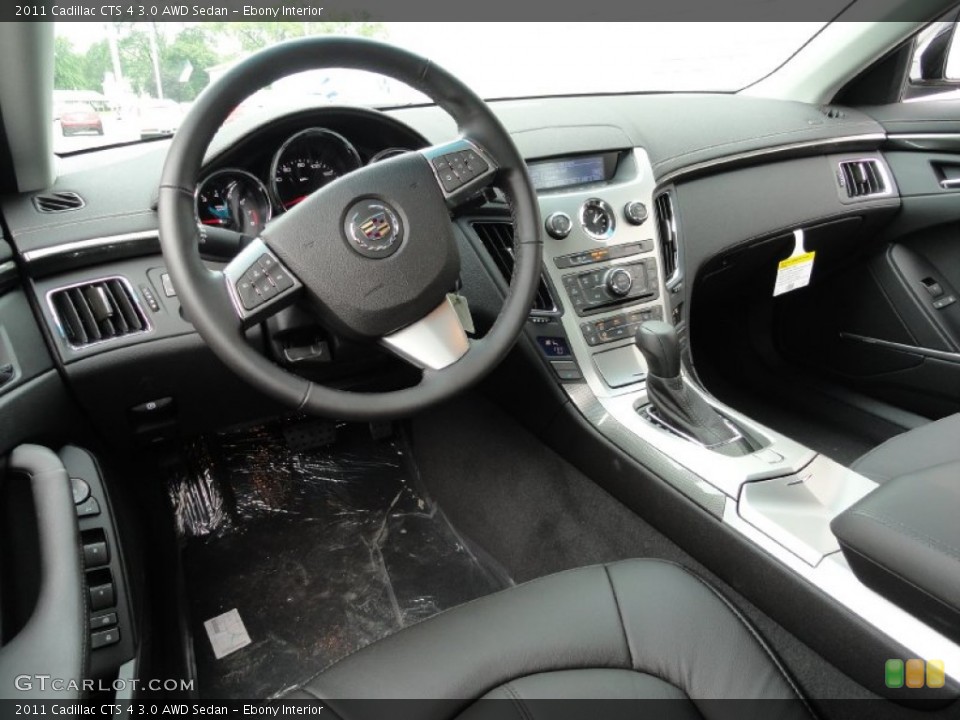 Ebony Interior Prime Interior for the 2011 Cadillac CTS 4 3.0 AWD Sedan #50884186