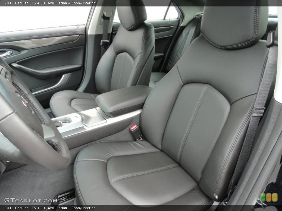 Ebony Interior Photo for the 2011 Cadillac CTS 4 3.0 AWD Sedan #50884201