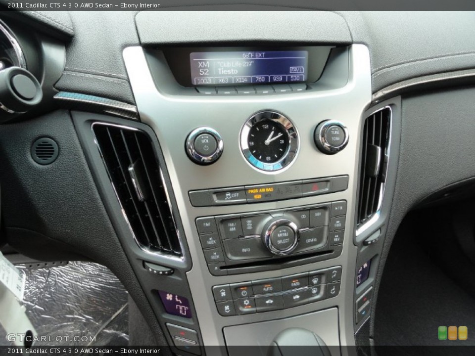 Ebony Interior Controls for the 2011 Cadillac CTS 4 3.0 AWD Sedan #50884342