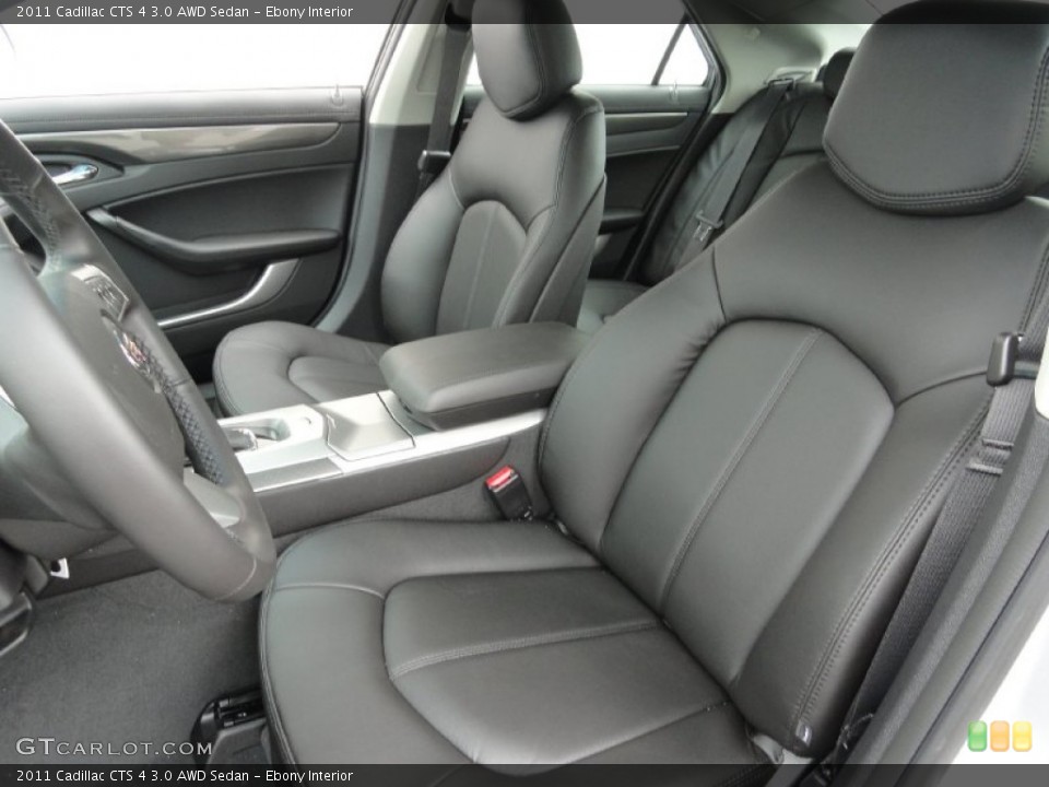 Ebony Interior Photo for the 2011 Cadillac CTS 4 3.0 AWD Sedan #50884882