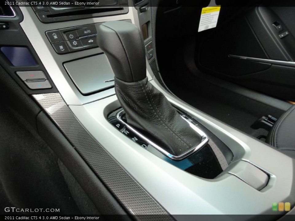Ebony Interior Transmission for the 2011 Cadillac CTS 4 3.0 AWD Sedan #50884972