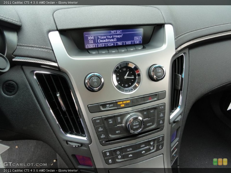 Ebony Interior Controls for the 2011 Cadillac CTS 4 3.0 AWD Sedan #50884987