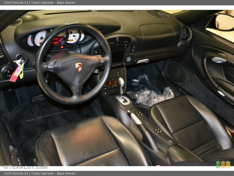 Black Interior Prime Interior for the 2004 Porsche 911 Turbo Cabriolet #50885239