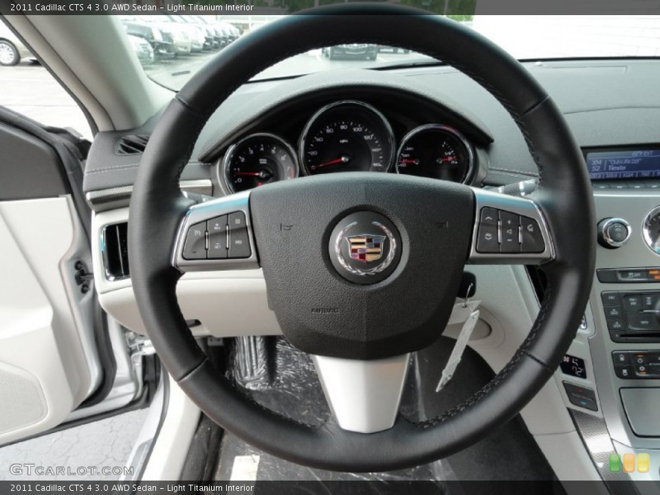 Light Titanium Interior Steering Wheel for the 2011 Cadillac CTS 4 3.0 AWD Sedan #50885269