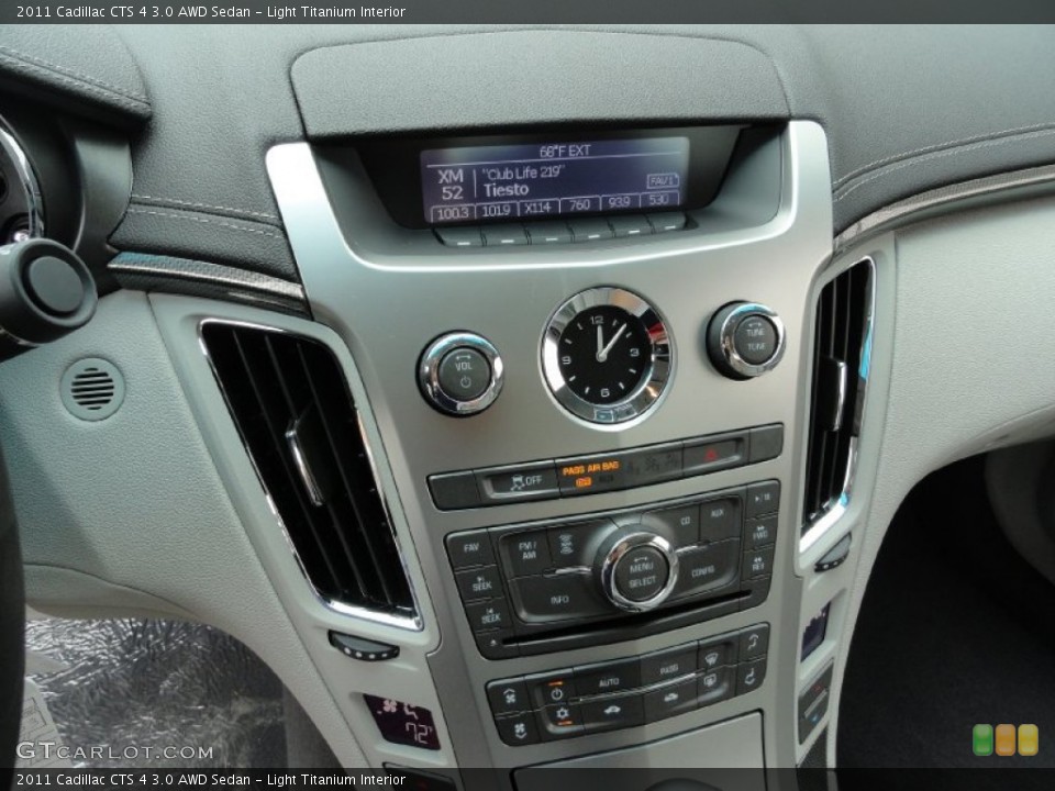 Light Titanium Interior Controls for the 2011 Cadillac CTS 4 3.0 AWD Sedan #50885299