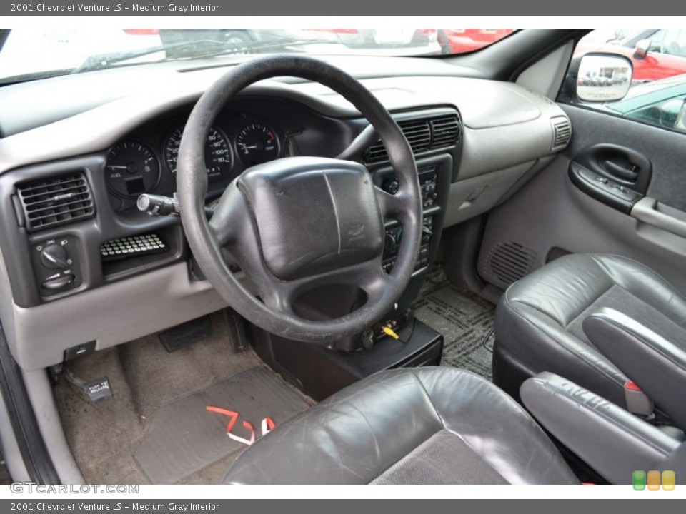 Medium Gray Interior Prime Interior for the 2001 Chevrolet Venture LS #50885422