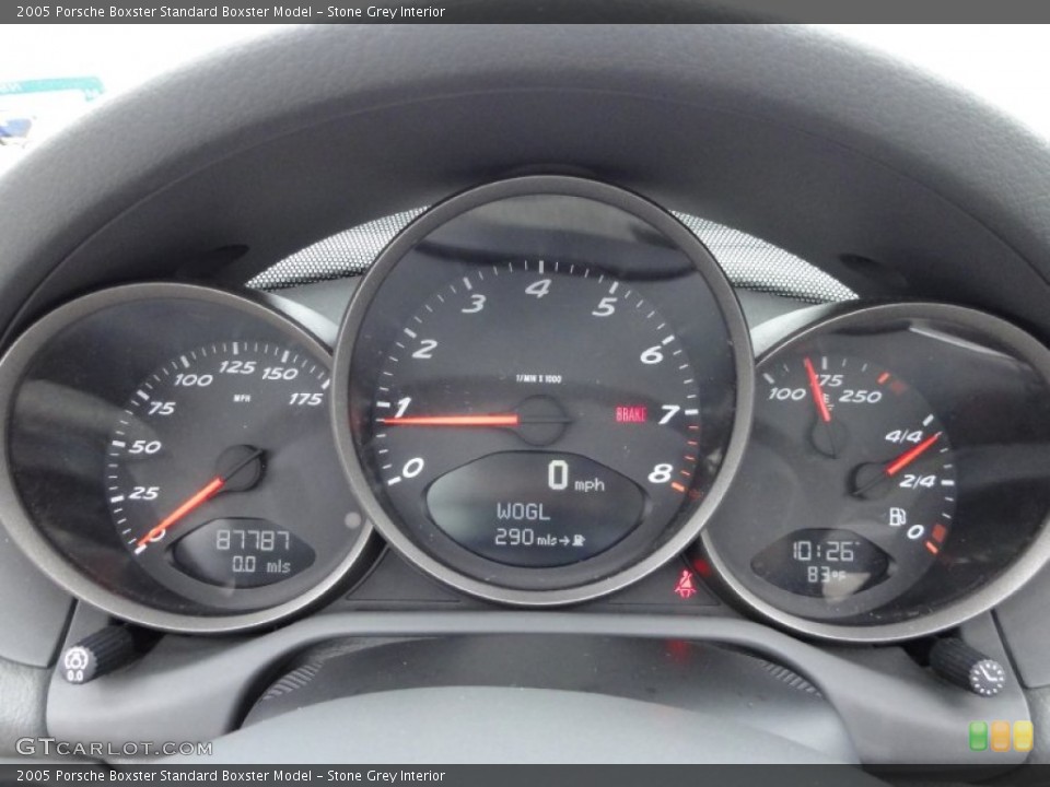 Stone Grey Interior Gauges for the 2005 Porsche Boxster  #50886325