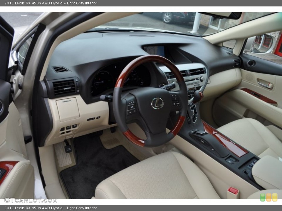 Light Gray Interior Prime Interior for the 2011 Lexus RX 450h AWD Hybrid #50887081