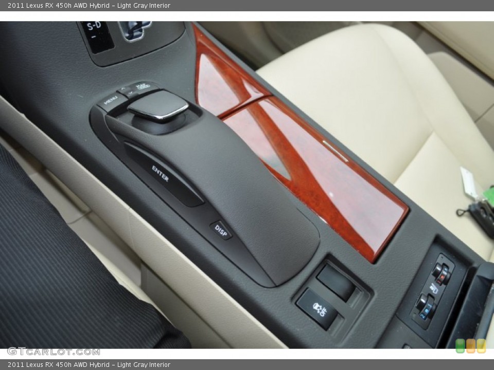 Light Gray Interior Controls for the 2011 Lexus RX 450h AWD Hybrid #50887390