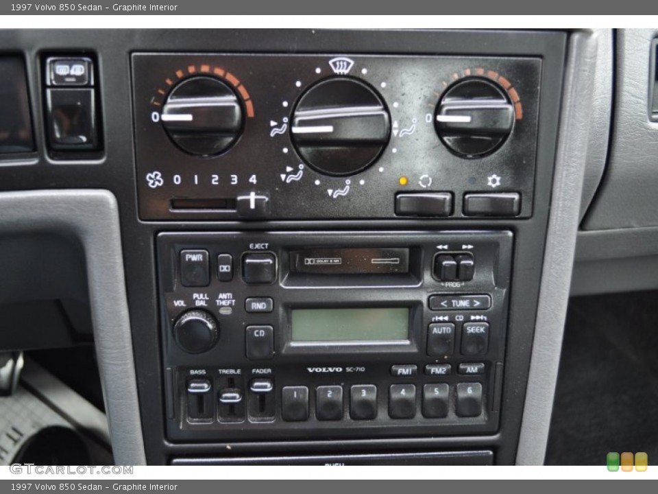 Graphite Interior Controls for the 1997 Volvo 850 Sedan #50889757