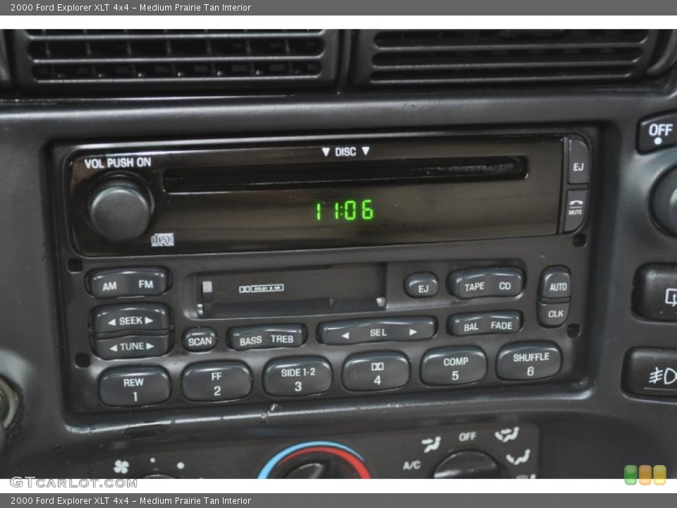 Medium Prairie Tan Interior Controls for the 2000 Ford Explorer XLT 4x4 #50891230