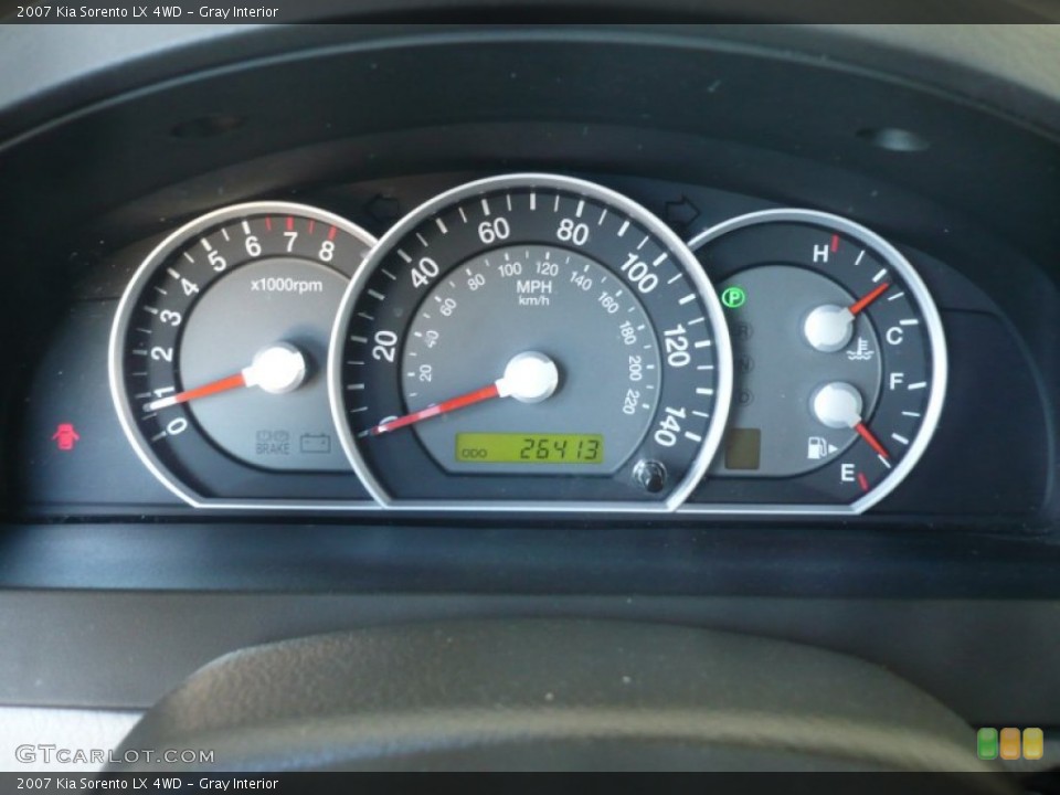 Gray Interior Gauges for the 2007 Kia Sorento LX 4WD #50891728
