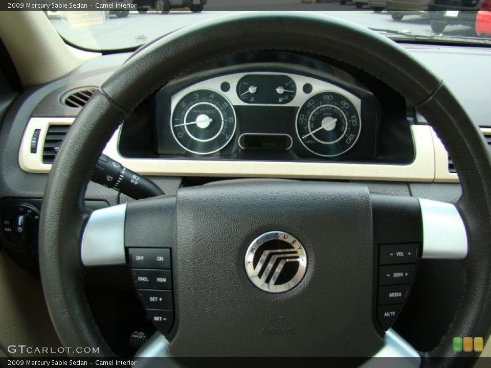Camel Interior Steering Wheel for the 2009 Mercury Sable Sedan #50892067