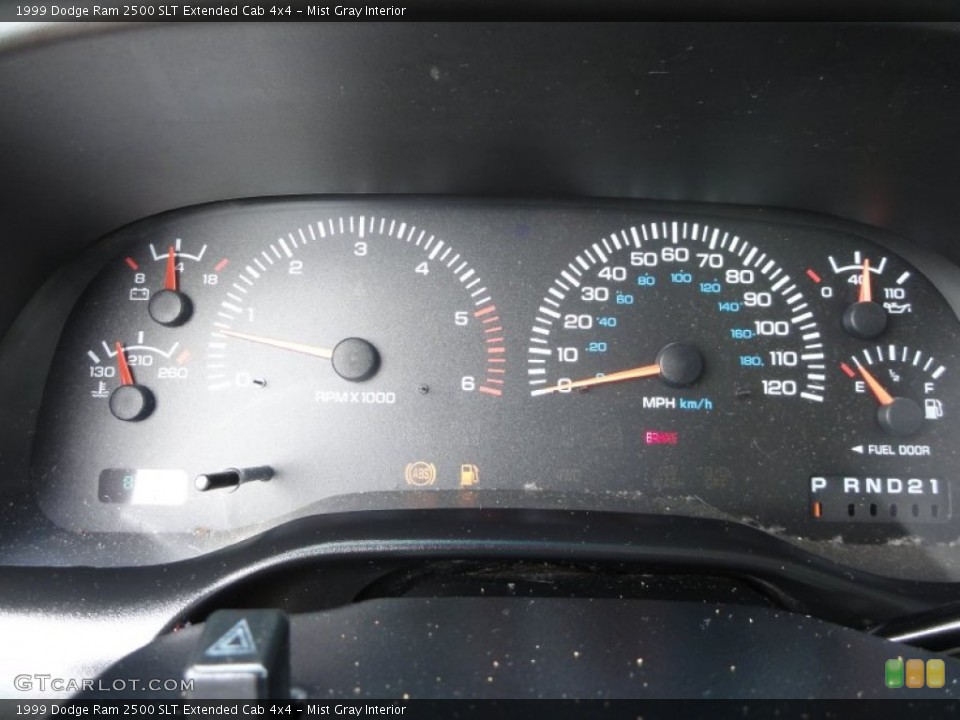 Mist Gray Interior Gauges for the 1999 Dodge Ram 2500 SLT Extended Cab 4x4 #50892619