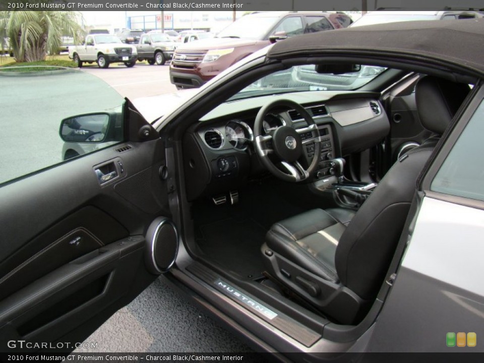 Charcoal Black/Cashmere Interior Photo for the 2010 Ford Mustang GT Premium Convertible #50892661